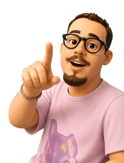 Ilustração do Renato, mascote do Loto Expert