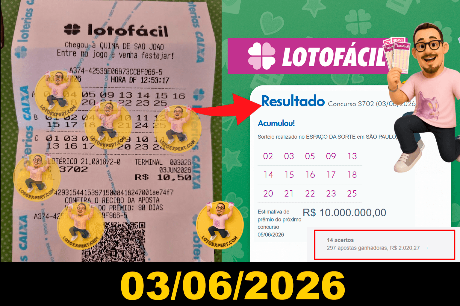 Print de resultado enviado por cliente