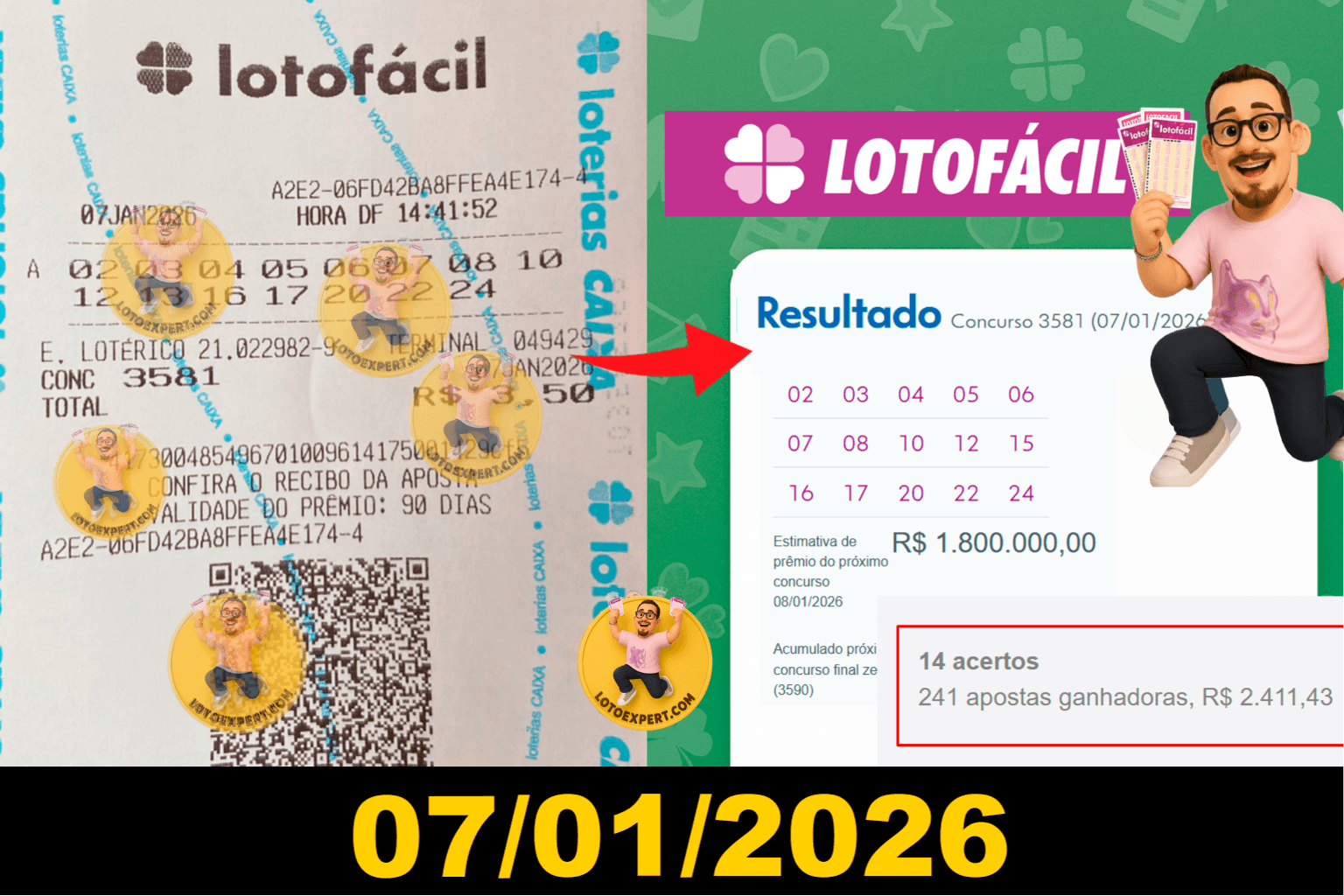 Print de resultado enviado por cliente