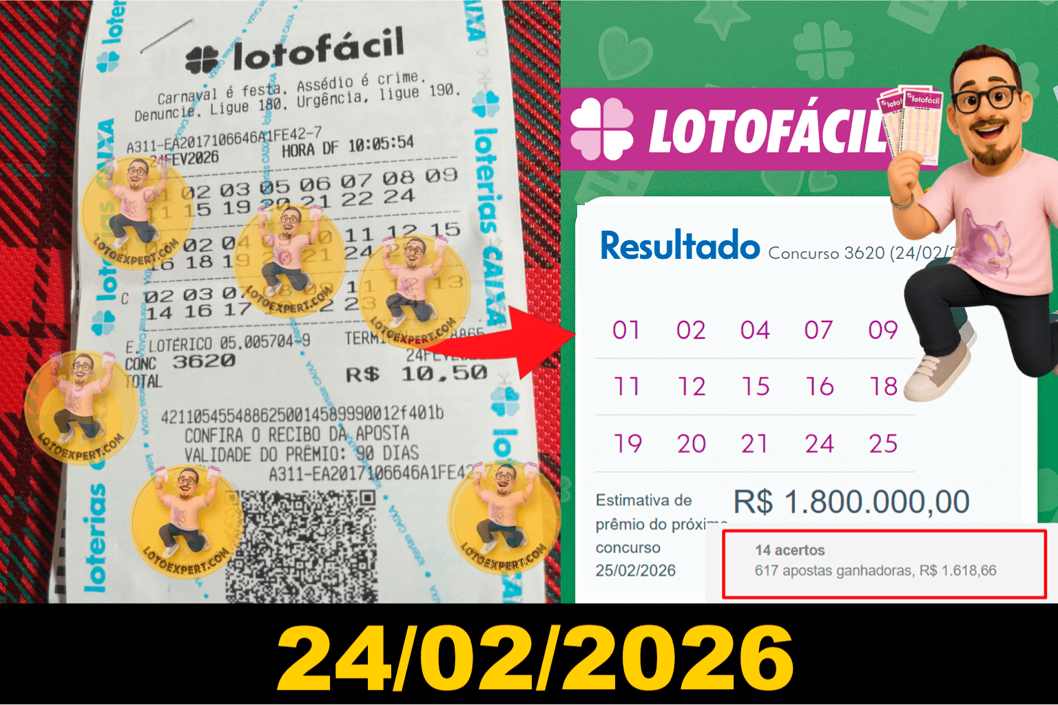 Print de resultado enviado por cliente